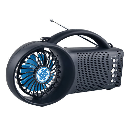 Supersonic Solar Power Bluetooth Speaker with FM Radio, LED Torch