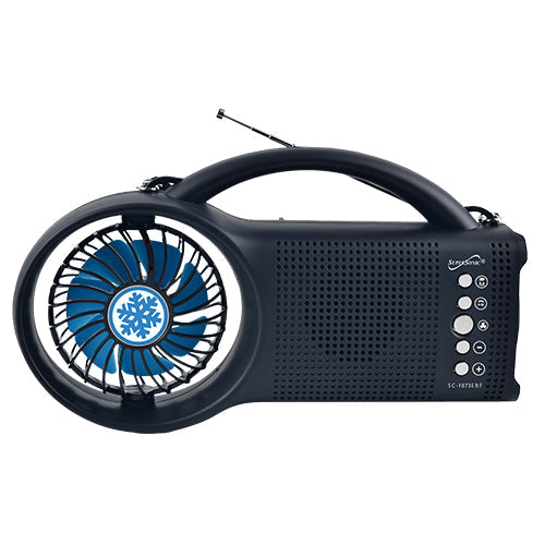 Supersonic Solar Power Bluetooth Speaker with FM Radio, LED Torch