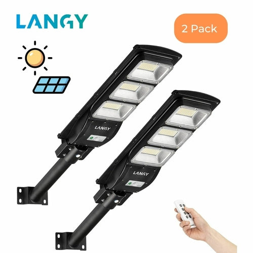 LANGY 90W solar street light 9000 lumens
