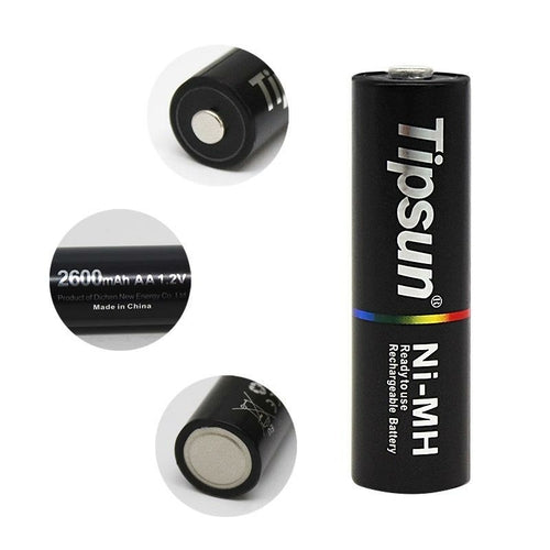 aa battery ni-mh 2600mah Rechargeable Deep Cycle 1.2v batteries