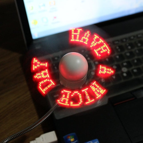 LED Programmable USB Fan