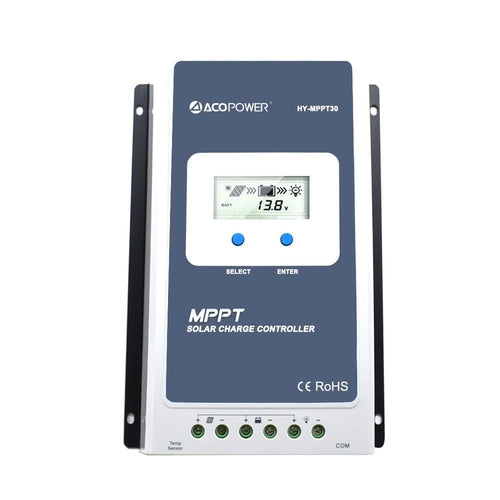 Midas 30 Amp MPPT Solar Charge Controller with MT-50