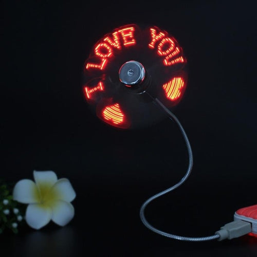 LED Programmable USB Fan