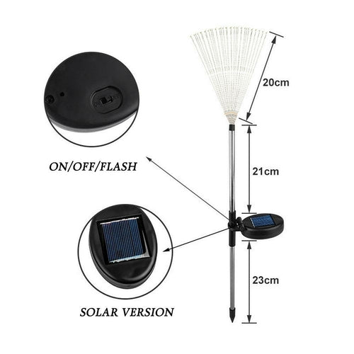 Solar Firework Light 120 LED Multi Color Outdoor Firework Solar Garden