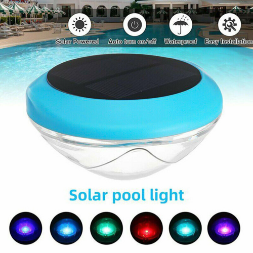 Solar LED RGB Light Outdoor Garden Pond Swimming Pool Floating