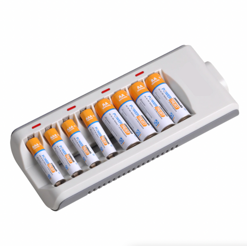 8 Slot Battery Charger For Ni-MH Ni-CD AA AAA Rechargeable Batteries