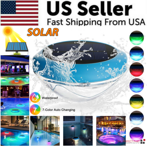 Solar LED RGB Light Outdoor Garden Pond Swimming Pool Floating