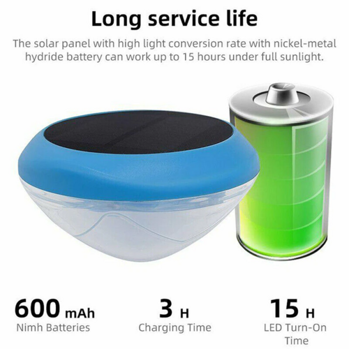 Solar LED RGB Light Outdoor Garden Pond Swimming Pool Floating