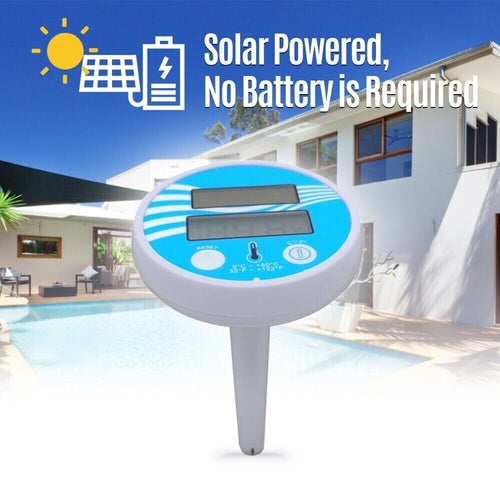 Digital Solar Powered Outdoor Floating Waterproof Rainproof Pool SPA