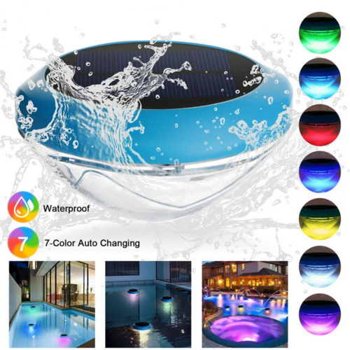 Solar LED RGB Light Outdoor Garden Pond Swimming Pool Floating