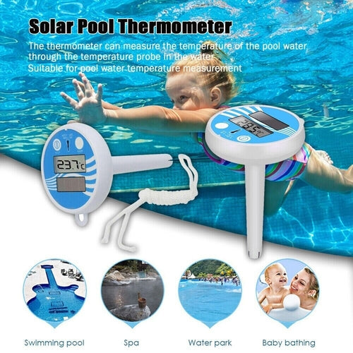 Digital Solar Powered Outdoor Floating Waterproof Rainproof Pool SPA