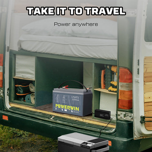 US POWERWIN BT100×3 LiFePO4 3 pack Batterries 3840Wh 12.8V 100Ah