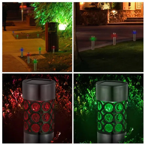 6 Pack Outdoor Solar Light IP44 Waterproof RGB Garden Lamp Landscape