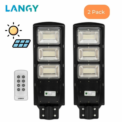 LANGY 90W solar street light 9000 lumens
