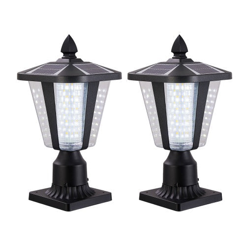 Solar Pillar Headlights With Dimmable LEDs - 2 Packs Unavailable