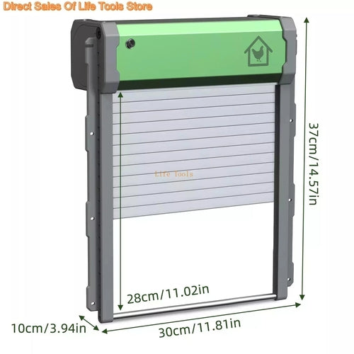 Automatic Chicken Coop Door Solar Powered Aluminum Alloy Chicken Door