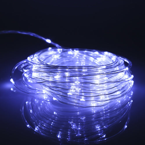 Solar Powered 100-LED 10M Wire String Light 8