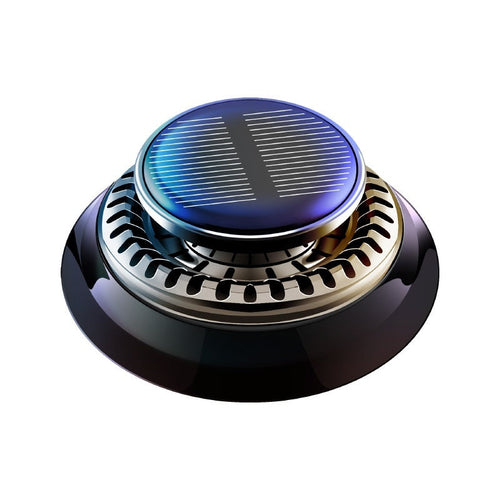 Portable Kinetic Car Air Freshener Solar Powered Double Ring Rotating