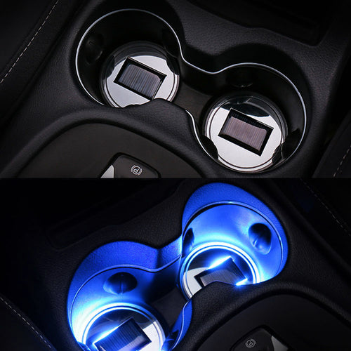 Universal Waterproof Solar LED Car Cup Mat