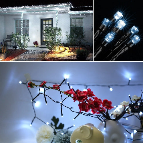 Solar String Lights LED Solar Power Fairy String Light 12M 100 LEDs 8