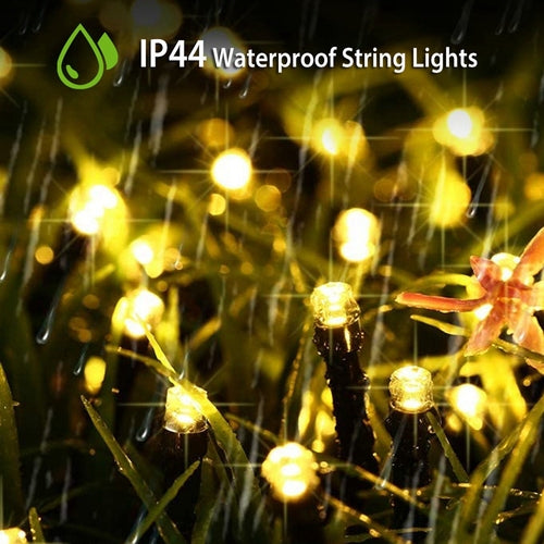 Solar String Lights LED Solar Power Fairy String Light 12M 100 LEDs 8