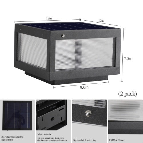 Solar Wall Light With Dimmable LED-2 Package Unavailable Platforms-