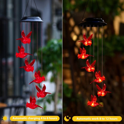 SolarEra Outdoor Wind Chimes Solar Wind Chimes Lights Solar Powered