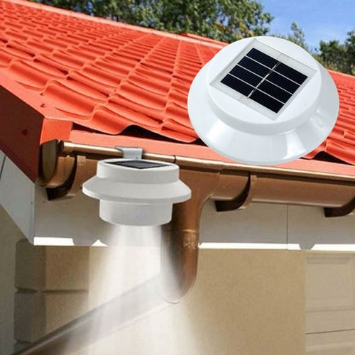 Hot Sale Home Wall Light 3 LED Solar Powered Gutter Light Outdoor Home